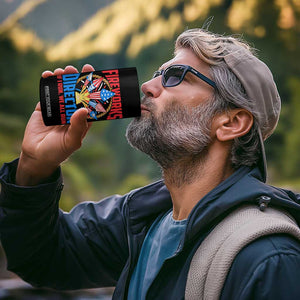 Funny Fireworks Director 4 in 1 Can Cooler Tumbler If I Run We All Run 4th Of July Rocket American Flag TS11 Print Your Wear