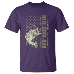 Funny Fishing Vintage Reel Cool Dad T Shirt Camo American Flag USA Bass Fish Fisherman TS10 Print Your Wear