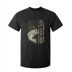 Funny Fishing Vintage Reel Cool Dad T Shirt For Kid Camo American Flag USA Bass Fish Fisherman TS10 Black Print Your Wear