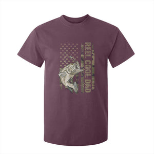 Funny Fishing Vintage Reel Cool Dad T Shirt For Kid Camo American Flag USA Bass Fish Fisherman TS10 Maroon Print Your Wear
