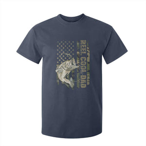 Funny Fishing Vintage Reel Cool Dad T Shirt For Kid Camo American Flag USA Bass Fish Fisherman TS10 Navy Print Your Wear