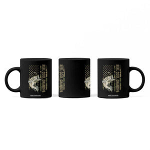 Funny Fishing Vintage Reel Cool Grandpa Coffee Mug Camo American Flag USA Bass Fish Fisherman TS10 Print Your Wear