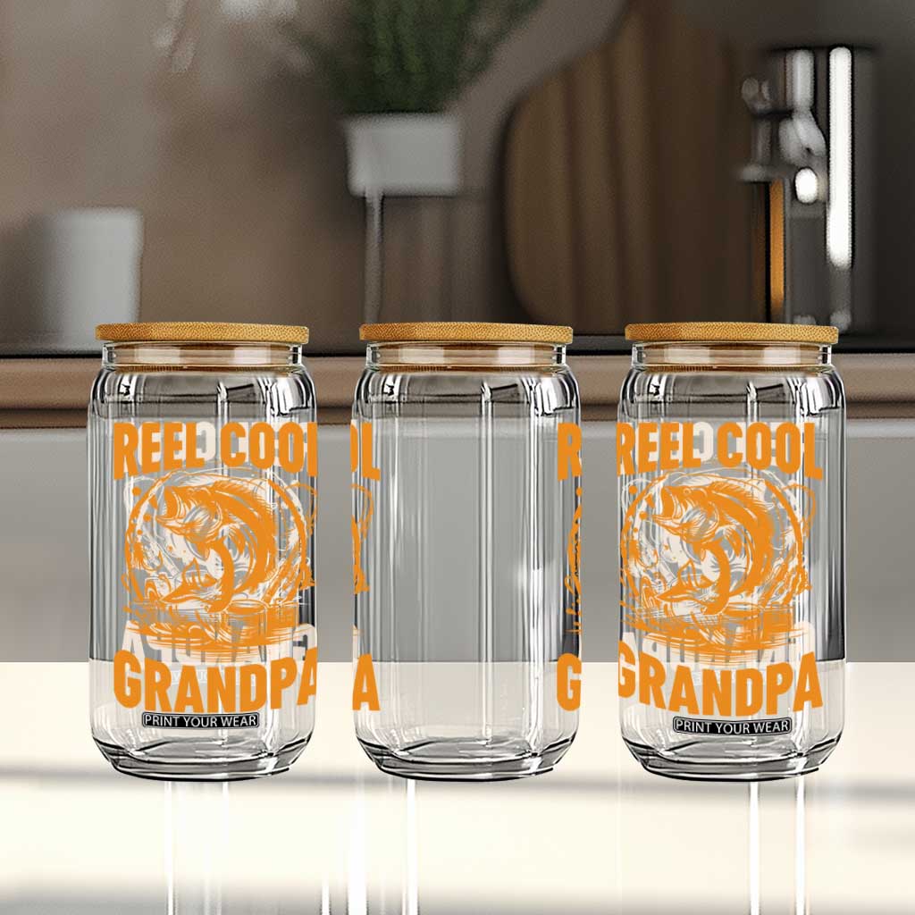 Funny Fishing Vintage Reel Cool Grandpa Glass Can TS10 Print Your Wear