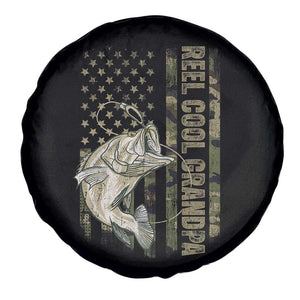 Funny Fishing Vintage Reel Cool Grandpa Spare Tire Cover Camo American Flag USA Bass Fish Fisherman TS10 Print Your Wear