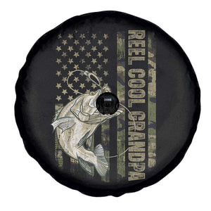 Funny Fishing Vintage Reel Cool Grandpa Spare Tire Cover Camo American Flag USA Bass Fish Fisherman TS10 Print Your Wear