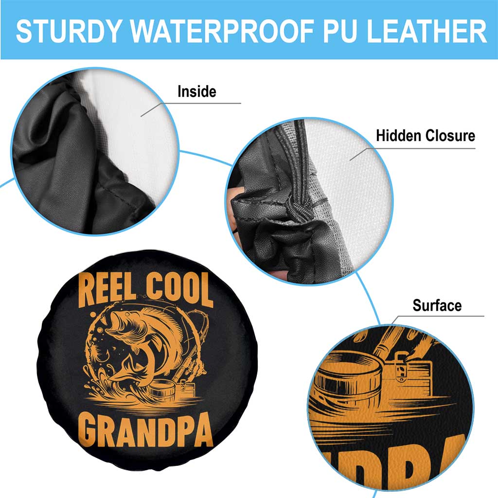 Funny Fishing Vintage Reel Cool Grandpa Spare Tire Cover TS10 Print Your Wear
