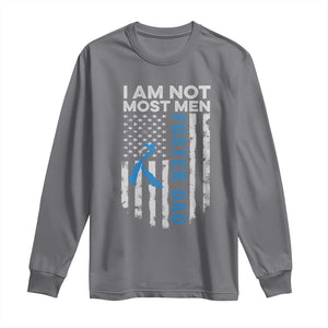 Funny Foster Parent Foster Dad Long Sleeve Shirt I Am Not Most Men American Flag TS11 Charcoal Print Your Wear