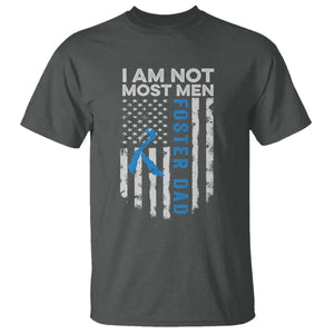 Funny Foster Parent Foster Dad T Shirt I Am Not Most Men American Flag TS11 Dark Heather Print Your Wear