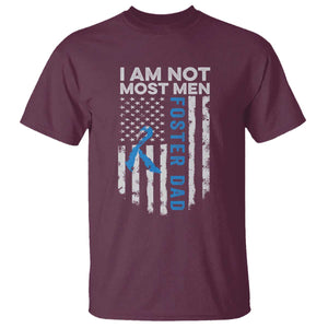 Funny Foster Parent Foster Dad T Shirt I Am Not Most Men American Flag TS11 Maroon Print Your Wear