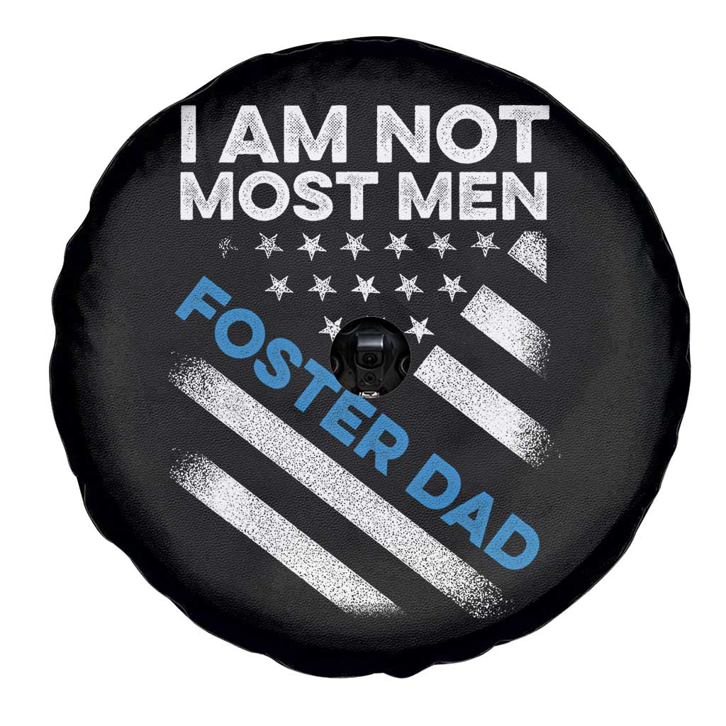 Funny Foster Parent I Am Not Most Men Foster Dad Spare Tire Cover American Flag TS11 Print Your Wear