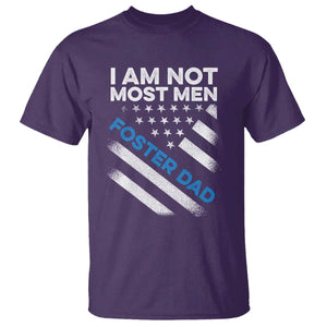 Funny Foster Parent I Am Not Most Men Foster Dad T Shirt American Flag TS11 Purple Print Your Wear