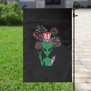 Funny Fourth Of July Alien Garden Flag American USA Flag Fireworks TS11 Print Your Wear