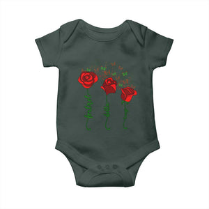 Funny Foxtrot Delta Tango Baby Onesie Vintage Rose Flowers Butterfly TS11 Print Your Wear