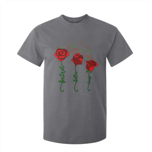 Funny Foxtrot Delta Tango T Shirt For Kid Vintage Rose Flowers Butterfly TS11 Charcoal Print Your Wear