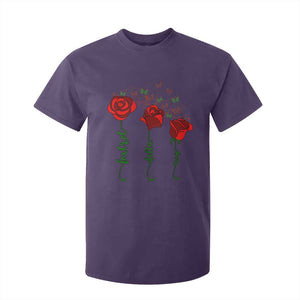 Funny Foxtrot Delta Tango T Shirt For Kid Vintage Rose Flowers Butterfly TS11 Purple Print Your Wear