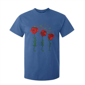 Funny Foxtrot Delta Tango T Shirt For Kid Vintage Rose Flowers Butterfly TS11 Royal Blue Print Your Wear