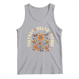 Funny Foxtrot Delta Tango Tank Top Vintage Floral Retro Groovy TS11 Athletic Heather Print Your Wear