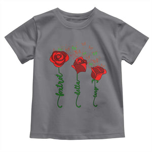 Funny Foxtrot Delta Tango Toddler T Shirt Vintage Rose Flowers Butterfly TS11 Charcoal Print Your Wear