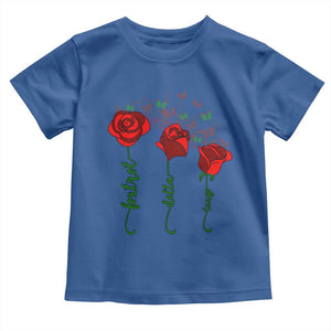 Funny Foxtrot Delta Tango Toddler T Shirt Vintage Rose Flowers Butterfly TS11 Royal Blue Print Your Wear