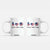 Funny Foxtrots Delta Tangos Coffee Mug American Flag Peace Sign Heart Sunflower TS02 White Print Your Wear