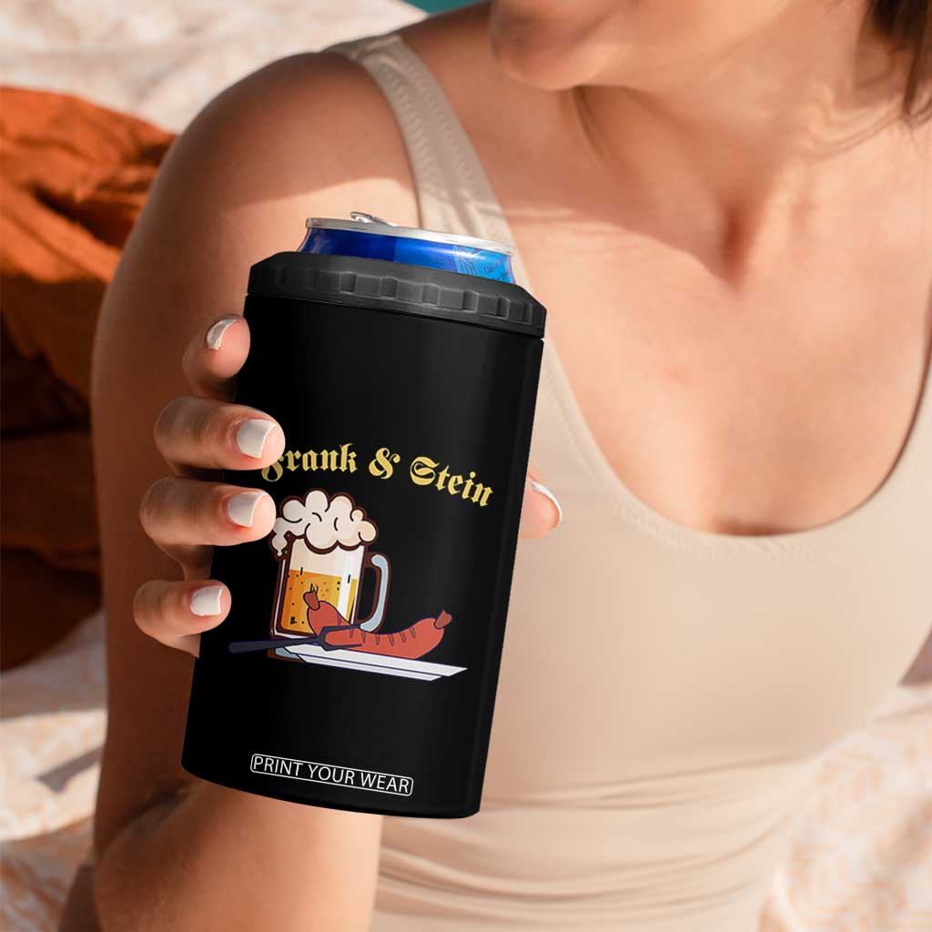 Funny Frank & Stein 4 in 1 Can Cooler Tumbler German Beer Drinking Oktoberfest Sausage TS11 Print Your Wear