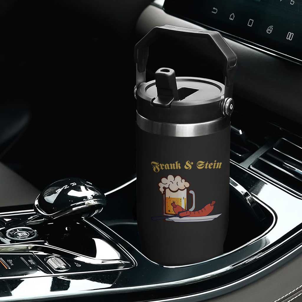 Funny Frank & Stein Flip Straw Tumbler German Beer Drinking Oktoberfest Sausage TS11 Print Your Wear