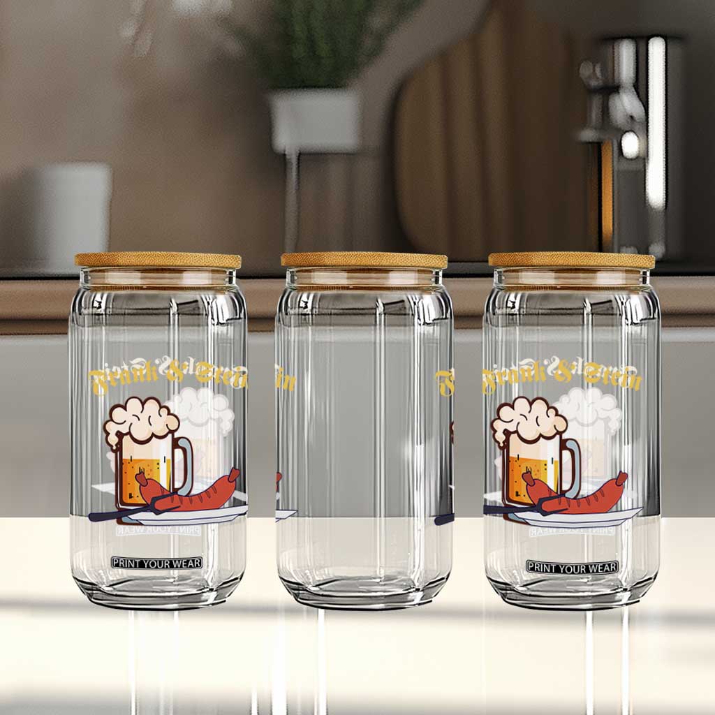 Funny Frank & Stein Glass Can German Beer Drinking Oktoberfest Sausage TS11 Print Your Wear