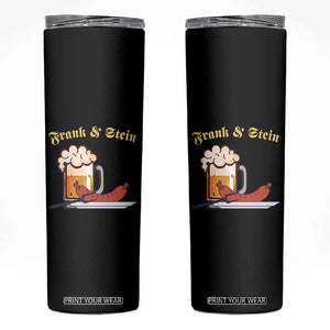 Funny Frank & Stein Skinny Tumbler German Beer Drinking Oktoberfest Sausage TS11 Black Print Your Wear
