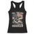 Funny Full Time Dad Part Time Hooker Racerback Tank Top Fisherman Father's Day American Flag TS11 Black Print Your Wear