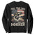Funny Full Time Dad Part Time Hooker Sweatshirt Fisherman Father's Day American Flag TS11 Black Print Your Wear