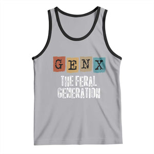 Funny Gen X The Feral Generation Tank Top TS11 Athletic Heather Black Print Your Wear