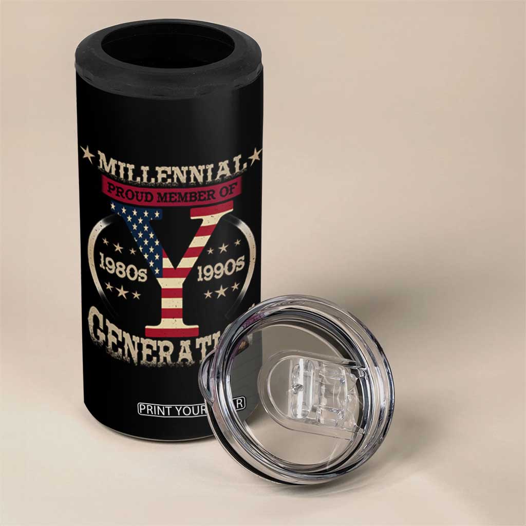 Funny Gen Y 4 in 1 Can Cooler Tumbler Millennial proud Member Of Y Generation TS11 Print Your Wear