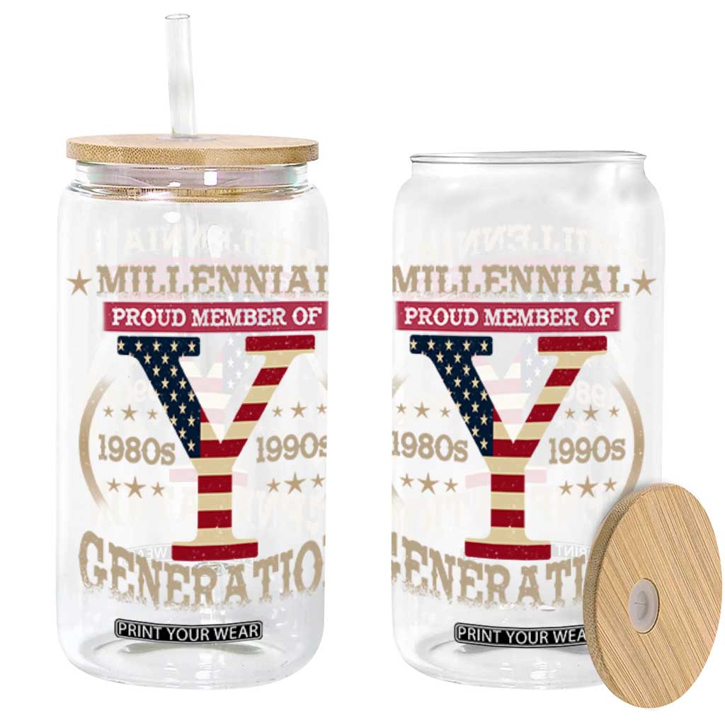 Funny Gen Y Glass Can Millennial proud Member Of Y Generation TS11 Black Print Your Wear