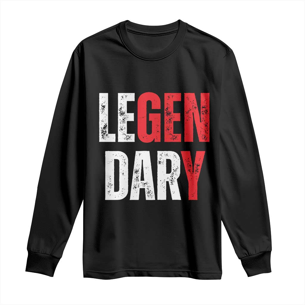 Funny Gen Y Legendary Long Sleeve Shirt Vintage Generation Y TS11 Black Print Your Wear