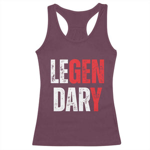 Funny Gen Y Legendary Racerback Tank Top Vintage Generation Y TS11 Maroon Print Your Wear