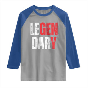 Funny Gen Y Legendary Raglan Shirt Vintage Generation Y TS11 Sport Gray Royal Print Your Wear