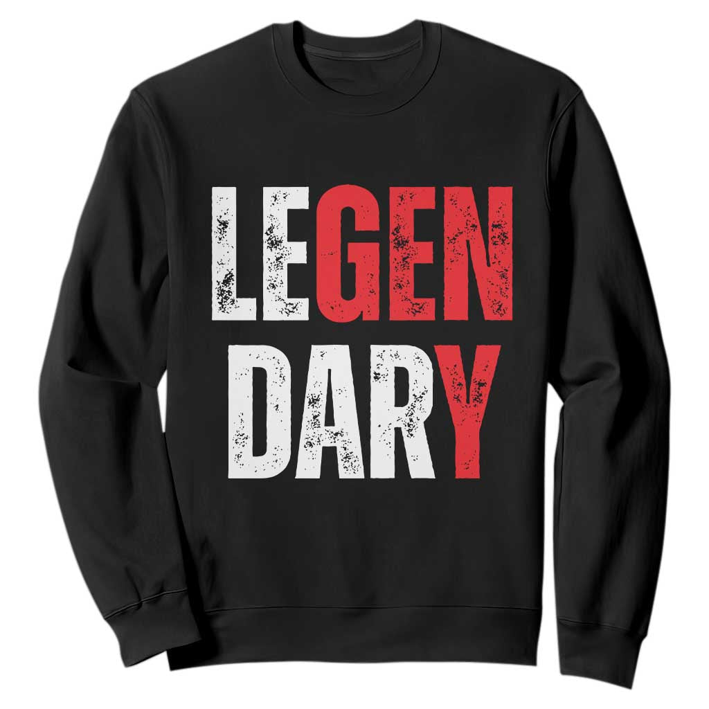 Funny Gen Y Legendary Sweatshirt Vintage Generation Y TS11 Black Print Your Wear