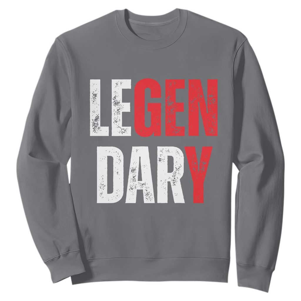 Funny Gen Y Legendary Sweatshirt Vintage Generation Y TS11 Charcoal Print Your Wear