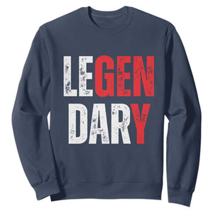 Funny Gen Y Legendary Sweatshirt Vintage Generation Y TS11 Navy Print Your Wear