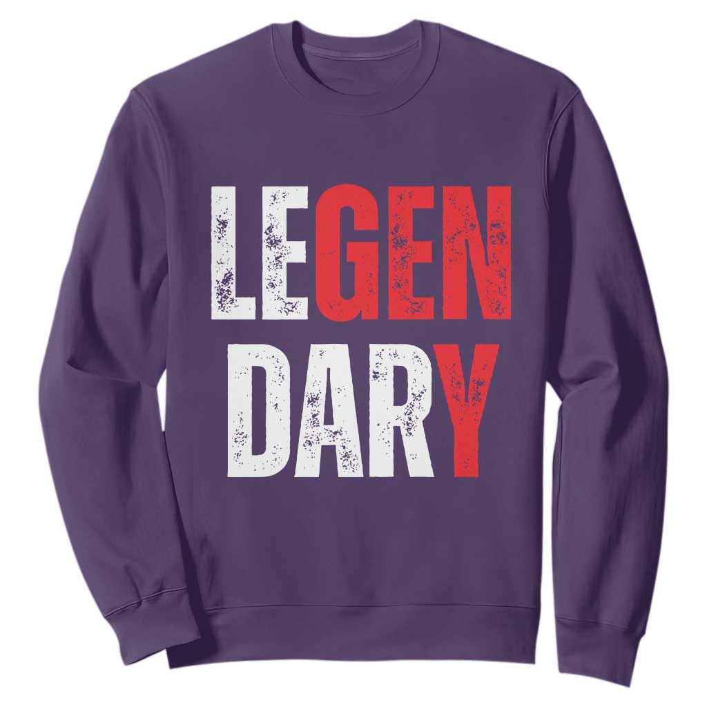 Funny Gen Y Legendary Sweatshirt Vintage Generation Y TS11 Purple Print Your Wear
