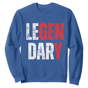 Funny Gen Y Legendary Sweatshirt Vintage Generation Y TS11 Royal Blue Print Your Wear