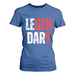 Funny Gen Y Legendary T Shirt For Women Vintage Generation Y TS11 Royal Blue Print Your Wear