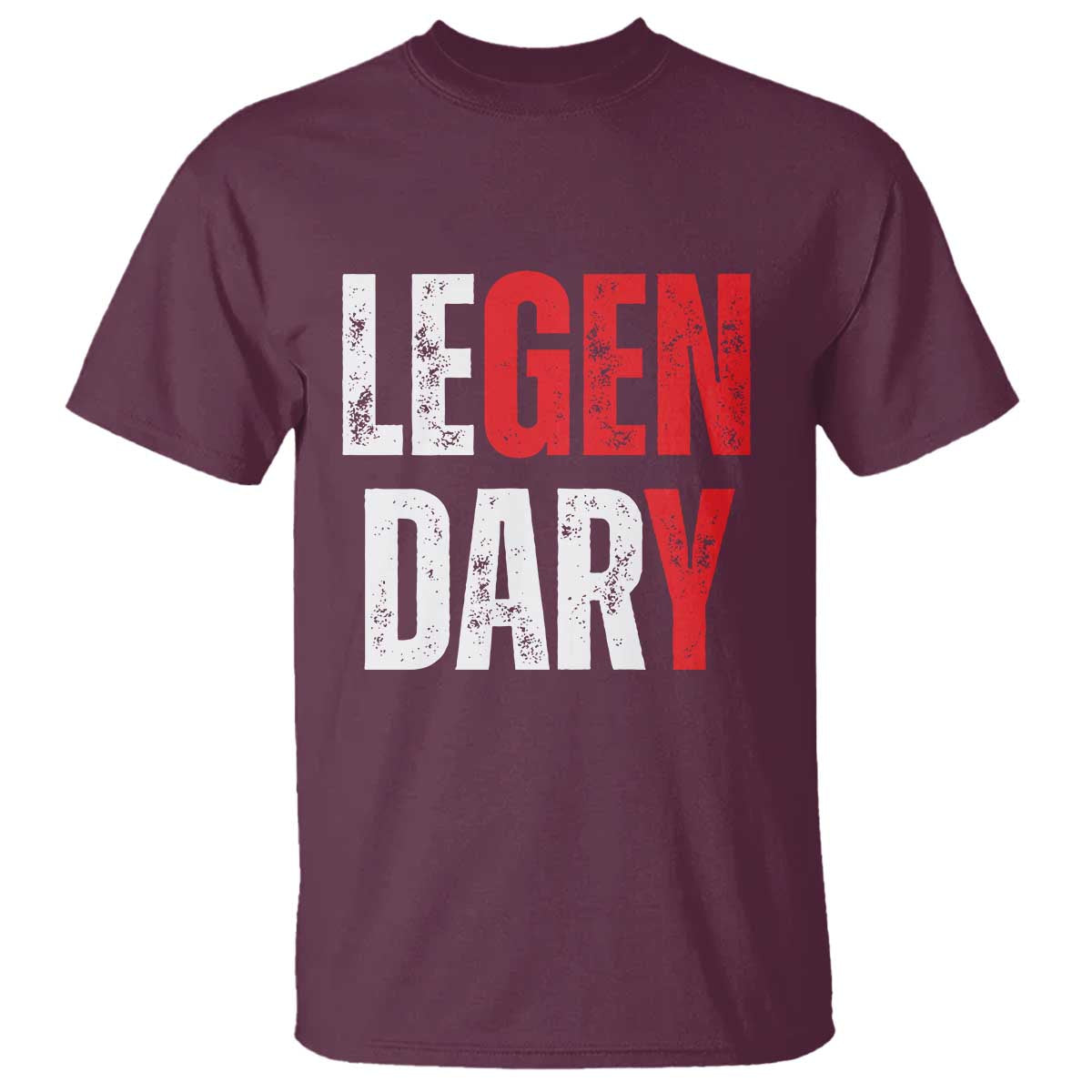 Funny Gen Y Legendary T Shirt Vintage Generation Y TS11 Maroon Print Your Wear