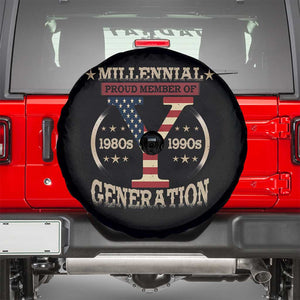 Funny Gen Y Spare Tire Cover Millennial proud Member Of Y Generation TS11 Black Print Your Wear