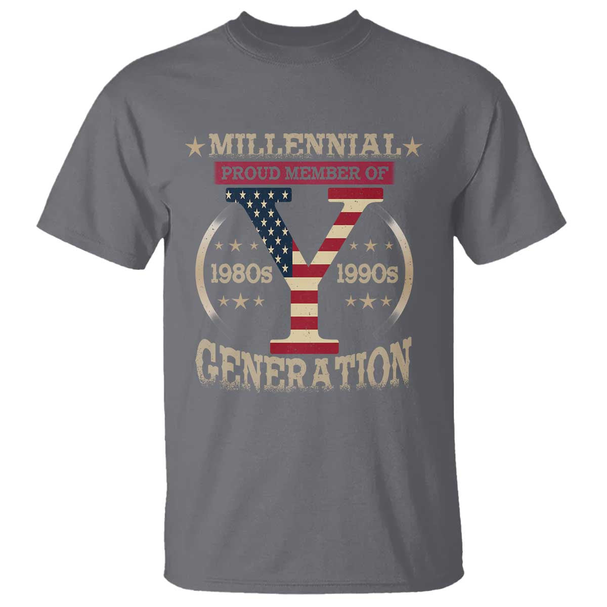 Funny Gen Y T Shirt Millennial proud Member Of Y Generation TS11 Charcoal Print Your Wear