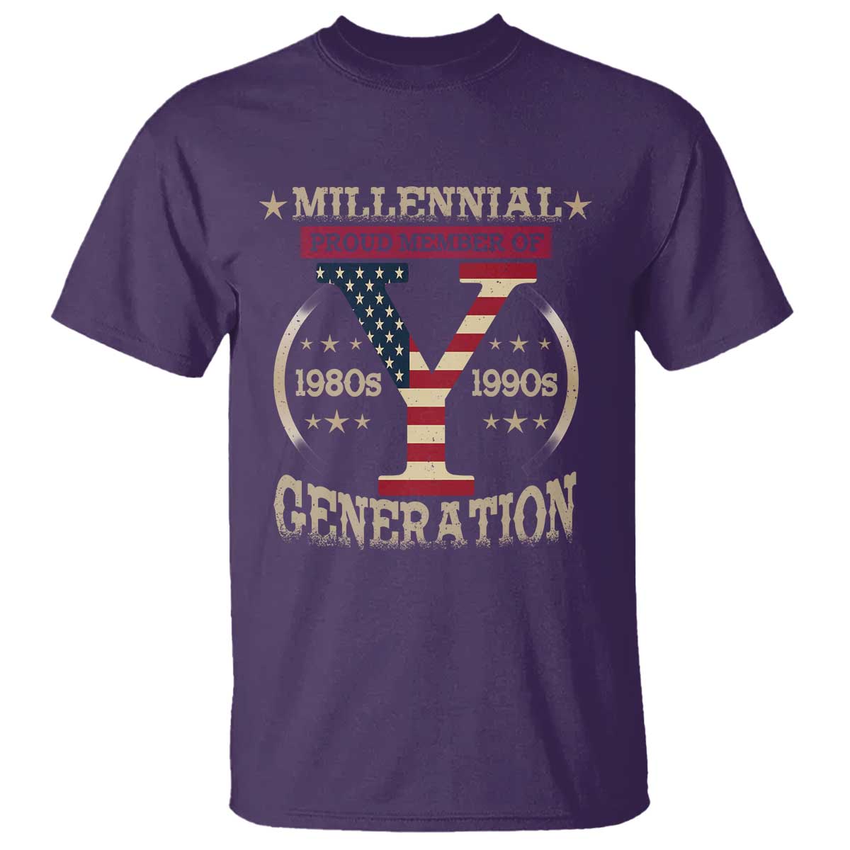 Funny Gen Y T Shirt Millennial proud Member Of Y Generation TS11 Purple Print Your Wear