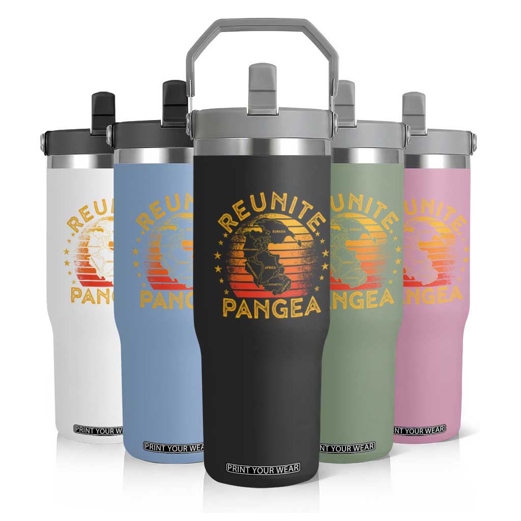 Funny Geologist Reunite Pangaea Flip Straw Tumbler TS09 Print Your Wear