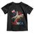 Funny George Washington Riding a Tyrannosaurus Rex 'Merica Toddler T Shirt American Flag TS11 Black Print Your Wear