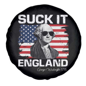 Funny George Washington Spare Tire Cover Suck It England Bold Patriotic 4th of July 1776 TS02 Print Your Wear