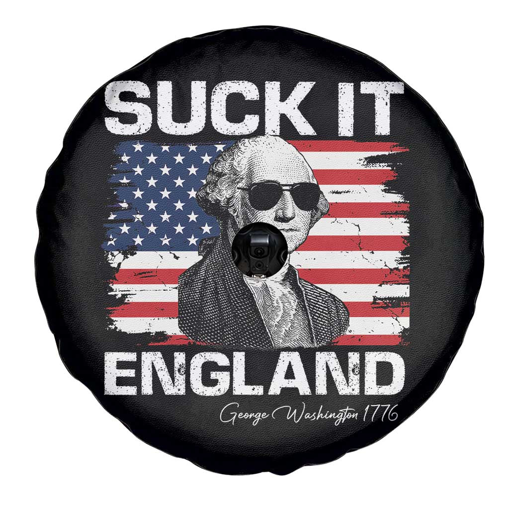Funny George Washington Spare Tire Cover Suck It England Bold Patriotic 4th of July 1776 TS02 Print Your Wear